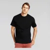 Camisetas masculinas Marca de verão camiseta de lazer masculina sete top puro algodão de cor sólida camisa esportiva confortável e respirável H240508