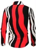Men's Dress Shirts Suit Shirt Casual Office Street Outdoor Red Black Irregular Stripes Fashion Matching 2024 Selling Tops Plus