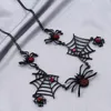 Colliers pendants mode gothique gothique exagéré collier web collier de personnalité féminine décorations halloween cadeau