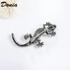 Broschen Donia Juwely Fashion Europa und die US -Retro Eidechse Gecko Brosche Patina Plated Tier Männer