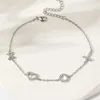 Wedding Bracelets Luxury Adjustable Heart Zircon Bracelets For Women Sparkling Silver Color Crystal Chain On Hand Fashion Wedding Jewelry Gift