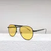 Omplani da sole Arrivo puro acciaio inossidabile inossidabile alla moda in stile esterno ovale unisex elegante aaa occhiali da sole di alta qualità