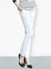 Damesbroeken capris lente en zomer dames kantoorpotloodbroek hoge taille enkel lengte pantalones elegante ultra dunne ol spodnie elastisch katoen extra groot formaat 4x