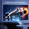 Проекторы Transspeed Android 11 Projector 1280 * 720p 4K Wi -Fi6 260Ansi Allwinerh713 180 Гибкий BT5.0 Home Theatre Outdoor Portable Projector J240509