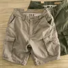 Herr shorts sommar casual mens last byxor vintage hip hop punk harajuku stil sport utomhus strand arbetskläder