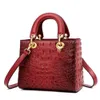 2024 High Quality Brand Designer PU Leather Shoulder Bag Women Hand Bags Crocodile Purses Ladies Messenger Handbag Totes