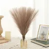 Decoratieve bloemen kransen Tentity 15pcs Pampas Grass Artificial Flowers Bouquet voor thuisbasis Kerstmis vaas Decor Diy Party Slaapkamer Fake Reed Plants