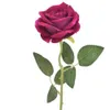 Fleurs de soie simple rose artificielle longue tige réaliste roses pour la fête de mariage à domicile décoration de la Saint-Valentin S