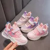 Childrens Running Shoes Girls Sneakers Fashion Classic Kids School Casual Sports Antiskid Pink With Love Heart 240506