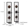 キャンドルホルダーウォールコーニングホルダーリビングルームのバスルームダイニングセットのためのクラシックメタルグラスデコレーション