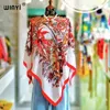 Boho Impresso Seda Sentir Summer Bohemian Summer Batwing Top para mulheres Winyi 2024 Cover Up Beach Wear Swimsuit