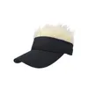 Caps à balle 2024 Capuche de baseball avec poils à points Hat de perruque Hommes décontractés Soleil concis Visor ajusté pour femmes Sunshad L9b8