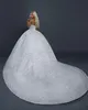 Squisiti abiti da sposa abiti da spalla Design Design di perle paillettes Pieghe Sweep Train Scade Up Abito da sposa Abito da sposa su misura per le dimensioni più dimensioni Vestidos de noni