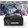 Projectors Portable LED Projector 150ansi Home Theatre LED Projector stöder 1920 * 1080p Beam Intelligent Projector for Childrens Gifts J240509