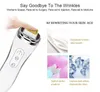 Home Beauty Instrument Radiofrequentie en radio gezichtshefapparatuur huishouden Dot Matrix Beauty Massage Machine Wrinkle verwijdering Huid aanscherping Q240508