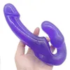 Outros itens de beleza de saúde G-PONT Strapless Massager Anal e próstata Feminina Dupla Vibração Adulta Sexual Sem Vibrador Q240508