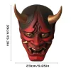 Maskers duivel masker Japans eng monster kabuki samurai latex masker hannya oni noh cosplay party rekwisieten griezelig masker kostuumcosplay