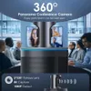 Migliora i tuoi incontri con fotocamera per videoconferenza 360 8K-risoluzione 1080p, monitoraggio intelligente, zoom, 8 microfoni, altoparlante da 20 W, webcam USB all-in-one per le sale riunioni