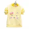 T-Shirts Lawadka Cartoon Katze Baby T-Shirt Langarmes Band Sport Sport T-Shirtl240509