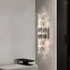 Lampade a parete Luxury Modern Nordic Crystal Regolabile Luce LED per la camera da pranzo Camera da letto Sallway Acciaio inossidabile