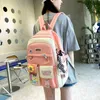 Ryggsäckar mode sätter skola ryggsäck flickor söta påsarkvinnor bokväska bärbara väska barn tonåringar ryggsäck för 230729 5st studen ifgfg