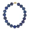 Chokers Blue SOPHIE BUHAI Perriand Natural Stone Lapis-lazuli Beads 18k Gold-vemeil Choker Magnetic Clasp Women Statement JewelryChoker 286O