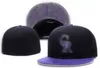 Chapeaux ajustés de baseball masculin classiques Blue Hip Hop Sport Full Fermed Caps Chapeau Stitch Heart A's Green Love Hustle G-3