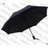 Parapluie automatique Rain Femmes hommes Business classique trois parapluies pliants marque 8 côtes de vent en vent noir de haute qualité manche golf paraso 568