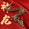 3D -gedruckter artikulierter Drachen Chinesisch Flexible realistische Ornament Spielzeugmodell Home Office Dekoration Dekor 240506