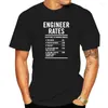 Men's Polos Engineer Labor Rates Print T Shirts Funny Short Sleeve Fathers Day Dad Gift T-Shirt Male Tops Tee Cotton Summer Clothes