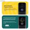 Smart Lock wasserdichte Abdeckung Security Tuya/TTlock Code Fingerabdruck Bluetooth WiFi Smart Kaste Anwendung Remote Wandmontage Kombinationstür Schloss WX WX