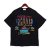 Rhude T-shirt Europe America Mens T-shirt Rhude Designer Brand Vêtements Round Nou High Quality Sleeve Us Size S-xxl