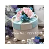 Party Favor Wholesale- 10Pcs/Lot Paper Gift Box Pink And Blue Wedding Boxes Candy - Drop Delivery Home Garden Festive Supplies Event Dhnzl