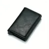 Stume da stoccaggio anti-TOSTRO RFID Portafoglio portafoglio in alluminio Box banco Portafogli in pelle PU con moneta clip card