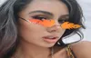 Occhiali da sole Fughe Flame Women Wave senza bordo Strani da sole 2022 Luxury Fashion Metal Shades Mirror Eyewear Uv4004270977