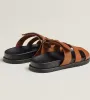 Chypre Sandals Shoes Men Calfskin Leather Beach Slippers Comfort Slide Flats Man調整可能なストラップカジュアルウォーキングEU38-46オリジナルボックス