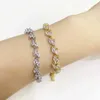 Bruiloft armbanden goud kleurblad kubieke zirkonia dames armbanden verstelbare armbanden DIY handgemaakte sieraden groothandel VL110