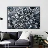 Modern Landscape Skyline of Chicago Canvas Art Prints Night View City Affischer and Prints Canvas målning för sovrum heminredning cuadros oramad