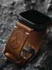 Sehen Sie sich Bands Vintage Tan Crazy Horse Leder Armband 42 mm 44 mm 45 mm 49 mm geeignet für Apfel 6 7 S8 Ultra dicker Kokuselandgurt geeignet