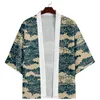 Roupas étnicas japonesas quimono streetwear homens cardigan haori praia yukata plus tamanho 5xl 6xl 2024