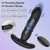 Throsting Application Gesäßstecker männlicher Prostata -Massagebereich Fernbedienung Anal Vibrator Anal Plug False Penis weibliche Sexspielzeug 240430