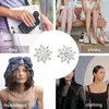 Decorative Figurines 20 Pcs Jewelry Accessories Snowflake Rhinestones Embellishments Fashion Decorations Hair Charms Material Imitation