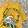 Herren-T-Shirts schöne Salzwasserblätter Muster Männer lässige Kleidung Komfort Schweiß Sommertops Vintage Lose T-Shirt H240508