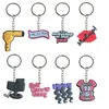 Cartoon Accessories Barber Shop Thema 33 Keychain Keychains For School Day Verjaardagsfeestje Supplies Gift Men Backpack Keyring Geschikte OTN21