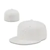 NY Letter Baseball Caps Bone Gorras Plain Casquettes Chapeus Marque Femmes Hip Hop Men Full Fermed Fitted Hats