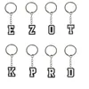Keychains Lanyards Letters noirs Kewchain mignon sile key chaîne pour adt cadeau kids fête favorise couple chaînes de sac à dos femme costume de clés