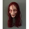 Party Masks Terrifying Evil Death Rise Devil Mask Role Play Bloody Ghost Face Skull Latex Helmet Halloween Carnival Costume Props Q240508