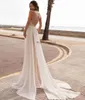 Robe de mariée 2022 Bohemian Boho en dentelle en mousseline de maille