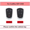 Cary Key TPU Car Smart Key Cover Cover pour Cadillac ATS CT6 CTS DTS XT5 ESCALADE ESV SRX STS XTS ELR 2014 - 2018 Key Fob Bag Keychain T240509