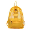 Ryggsäck Fashion Casual Transparent Mesh Shoulder Bag 2024 Stor kapacitet Summer Travel Leisure Student Mini